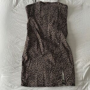 Garage Leopard Print Strechy Bodycon Dress